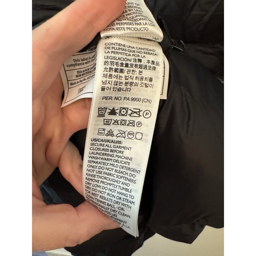 Eddie Bauer Luna Peak Down 550 Fill Parka Womens Large Black Hooded Puffer Coat - Picture 14 of 15
